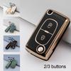 Nueva funda de TPU para llave de control remoto para coche, carcasa para Peugeot 107, 207, 307, 308, 407, 607, 3008, 5008, Xsara Picasso C5, C6, C8, sin llave
