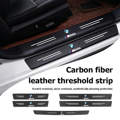 Car Door Carbon Fiber Sill Anti Scratch Protection Strip For M Performance E36 E46 E60 E90 E91 E92 E93 F30 F20