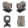 QIRUIMY Aim Point ACRO P-2 Red Dot Sight Replica with G-LOCK Mount and 20mm Rail Compatible REPTILIA Type Hi/Low Adapter Set (Tan)