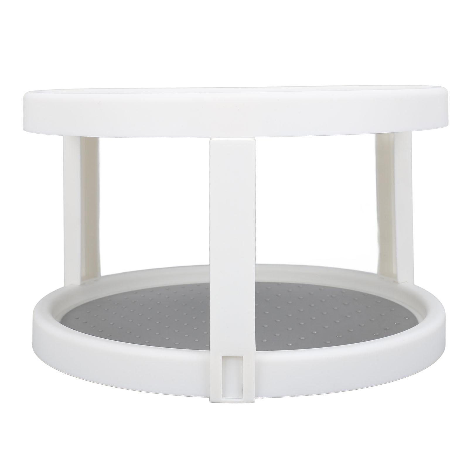 

Вращающийся органайзер для специй, устойчивая конструкция, два яруса, диаметр 25 см, вращение на 360 градусов, компактная стойка