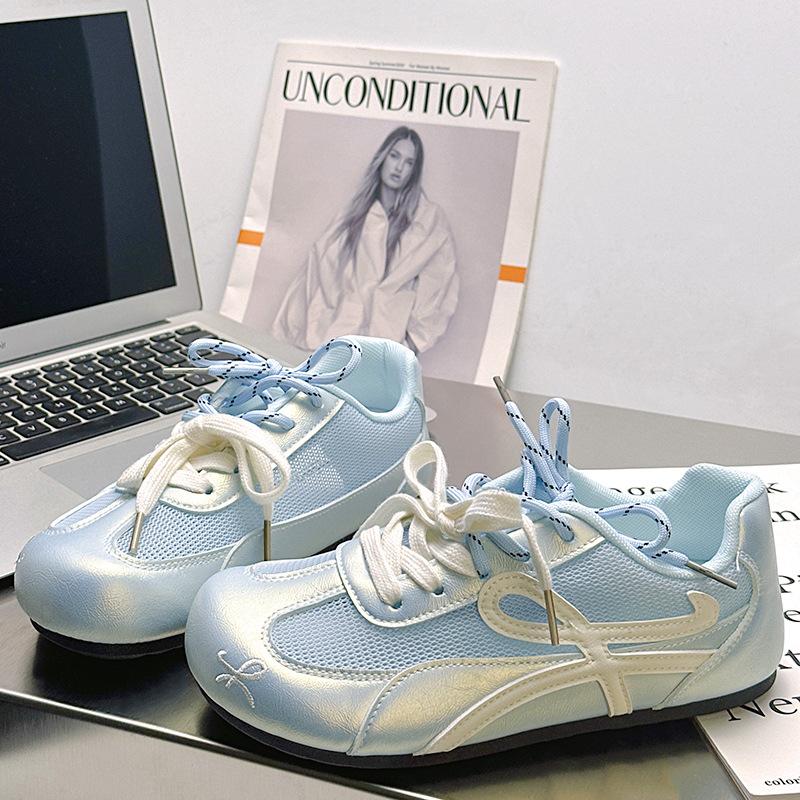 

Women s spring new versatile sports casual thin-soled flat baseplate shoes 35 синий