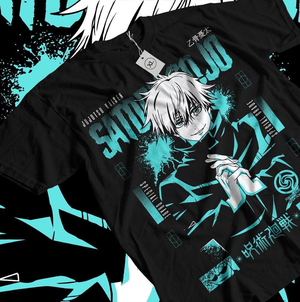 

Jujutsu Kaisen anime t shirt, Gojo Satoru, Manga Anime Horror Funny lot S