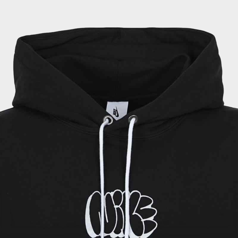 Nike Solo Swoosh Comfortable Soft Loose Hoodie Men Hoodies Black Peacock HQ4181-010