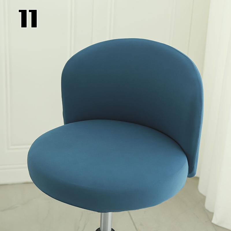 Elastic Arc Chair Cover Bar High Stool Cashier Bank Stool Cover  Kitchen Chair Cover Dining Home Decor Seat Cover