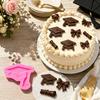 Silicone Graduation Cap Diploma Mold Set for Fondant Cake Chocolate Baking Decoration Tools Flexible Non-Stick Molds for Edible Crafting