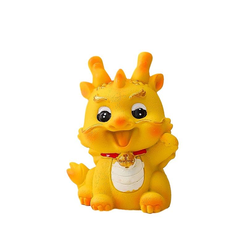 Niedliches Harz Drachen Auto Ornament für Abschluss, Einweihung und Partys