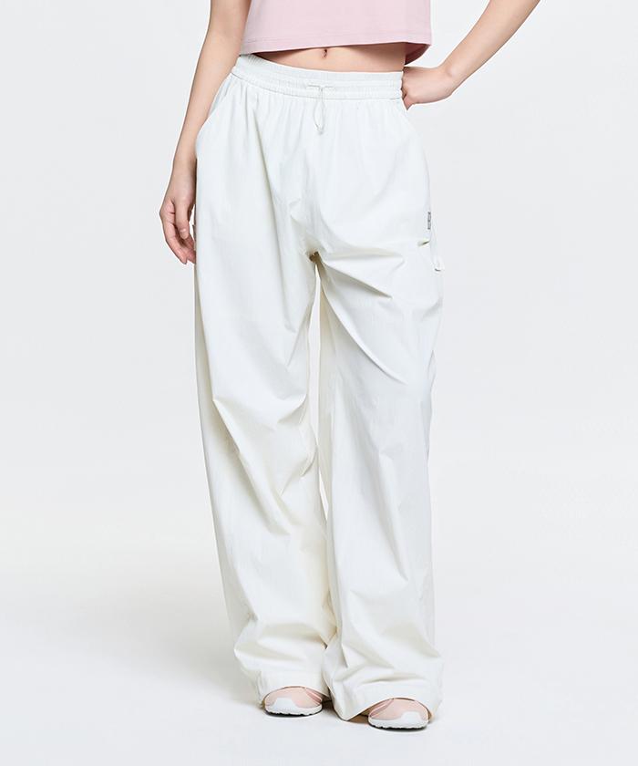 Emelbi Women'S Gorpcore Elastic Waist Mega Wide Pants Bos (D.Cream)