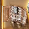 Transparent Jewelry Organizer Box Wall Mounted Jewelry Storage Boxes Large Capacity Earring Necklace Ring Packaging Display Rack