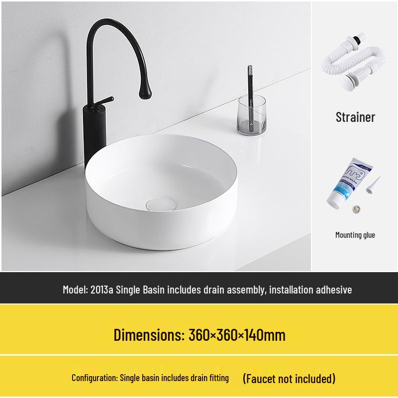 Tengxiang Ceramic Sink: White Floor-Standing Luxury Basin with Cabinet for Bathroom or Balcony