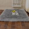 Imitation Wool Pad Long Hair Bedside Mat Plush Soft Sheepskin Bedroom Carpet Sofa Cushion White Rugs Bed Living Room