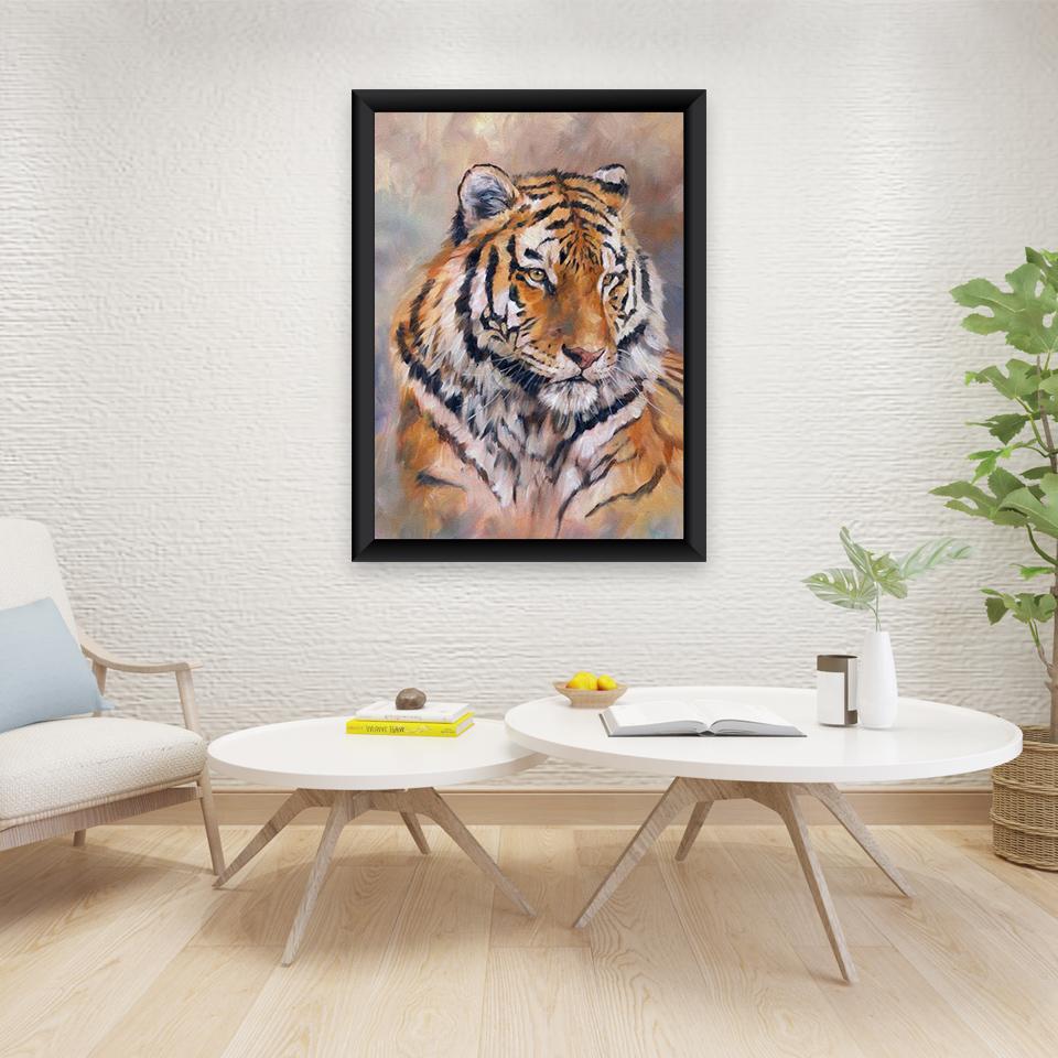 5D DIY Diamond Painting Tiger Full Round Drill Diamond Embroidery Animals Rhinestone Mosaic Cross Stitch Kits Home Decor Gift