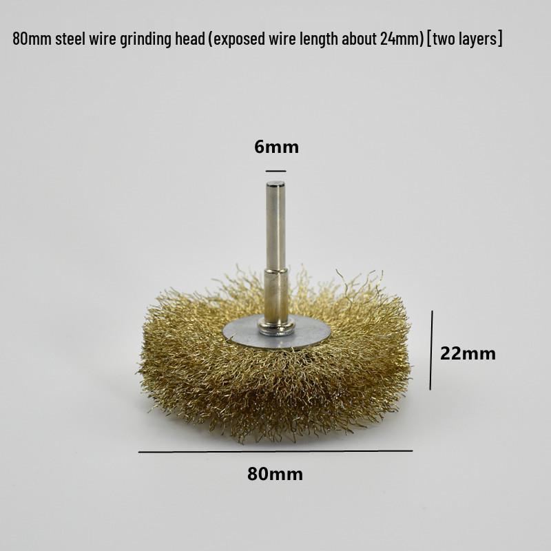 Electric Steel Wire Brush with Handle - Rust Removal, Polishing, and Cleaning.