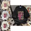 T Shirt Women Summer Pink Panther 3d Cotton Print Short Sleeve Casual Loose Fit For Teen Girls