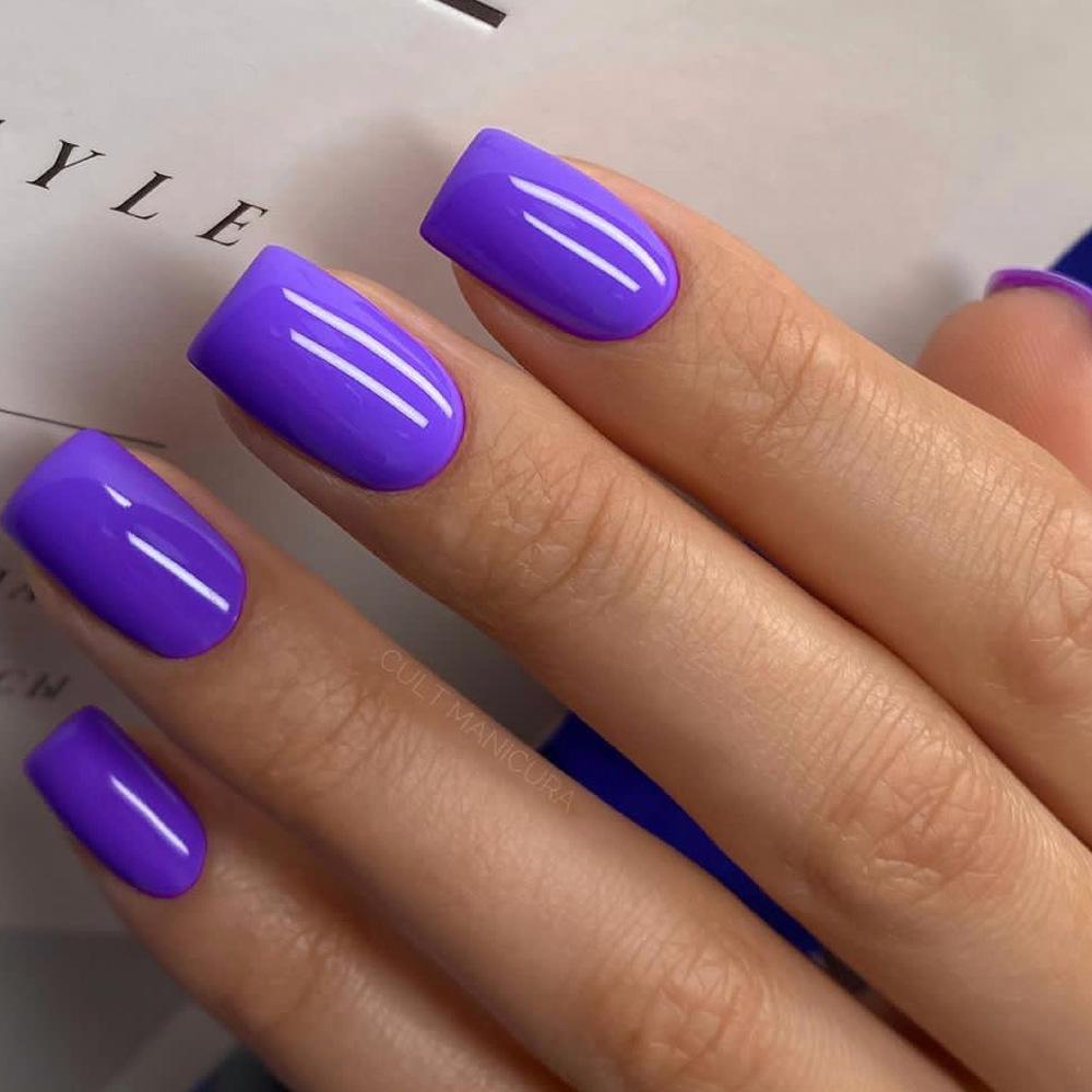 Damskie Proste Średnie i Długie Jednokolorowe Naklejki do Noszenia Nail Art