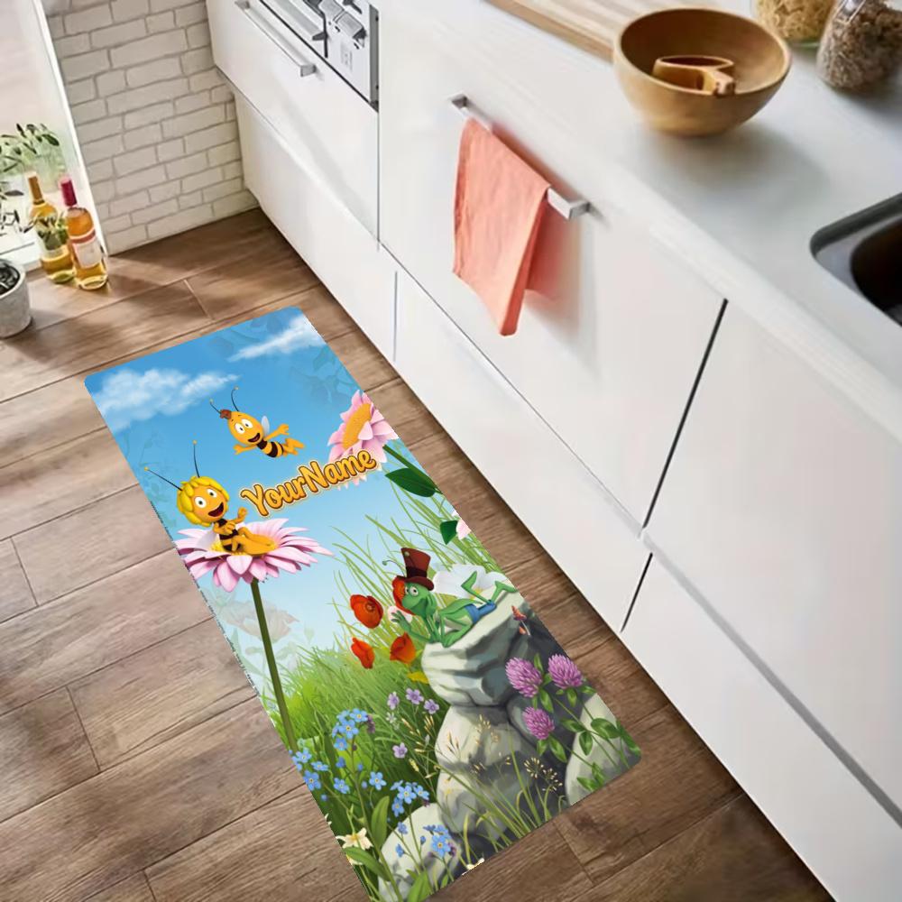 Biene Maja Customize Your Name Kitchen Rug Runner Rug Laundry Mat Hallway Entryway The Best Gift Choice