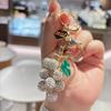 Car Keyring Crystal Fruit Grapes Keychain Full Rhinestone Fruit Car Keyring  Kids Gifts