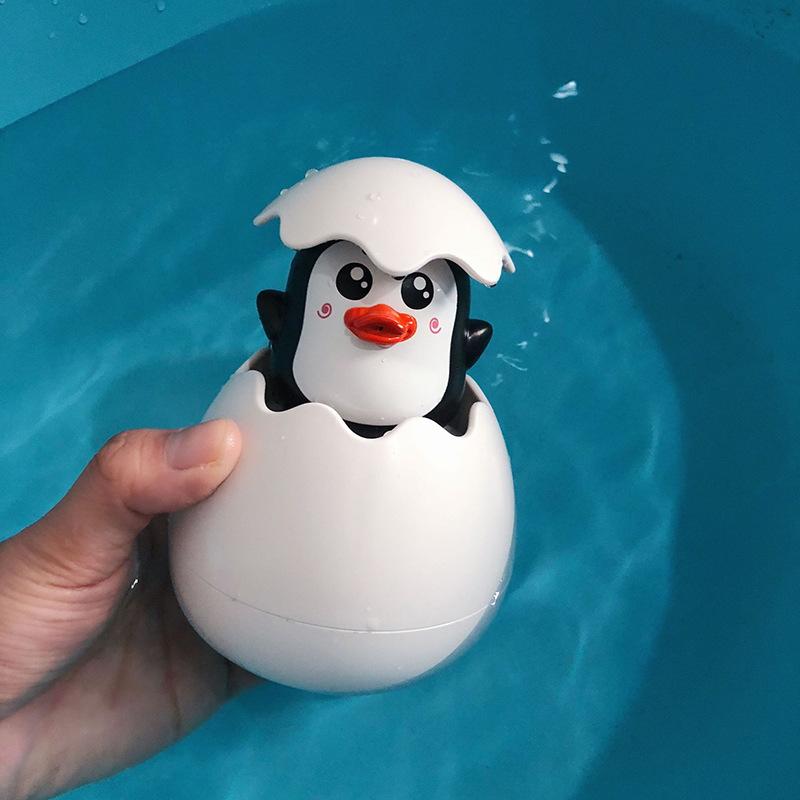 Cute Dinosaur Duck Penguin Egg Water Spray Sprinkler Baby Bathing Toy Kids Bathroom Sprinkling Shower Swimming Water Toys Gift