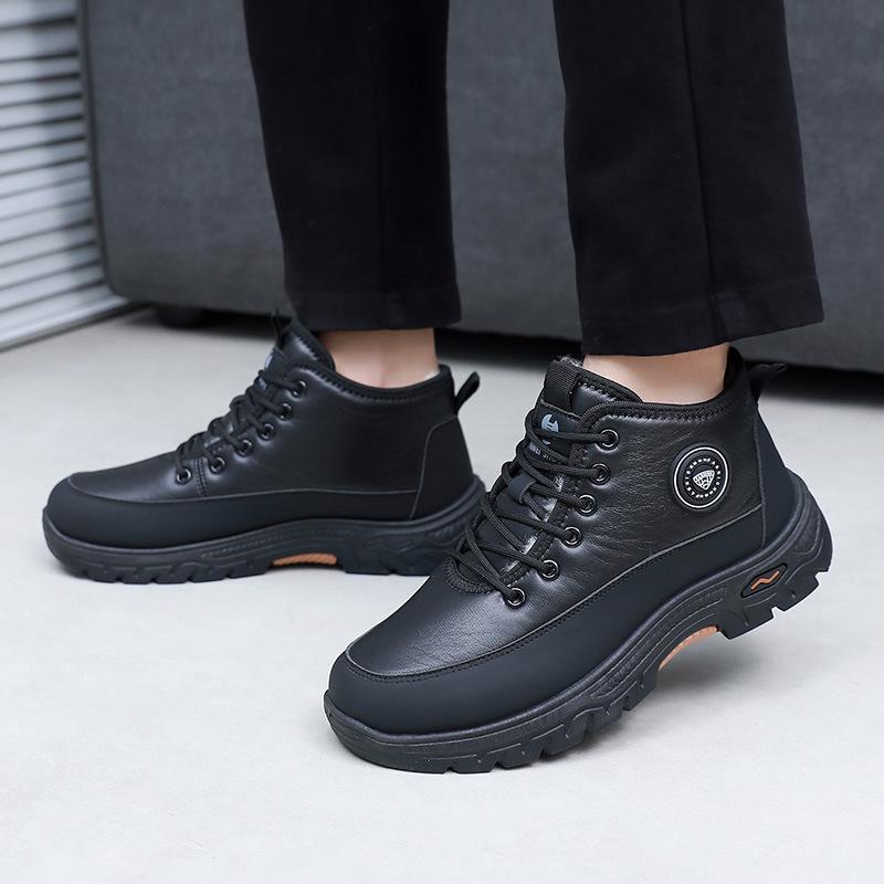 Shoes winter velvet warm comfortable snow boots non-slip wear-resistant casual fashion thick-soled dad cotton shoes