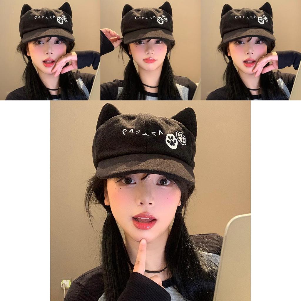 Adorable Black Cat Ear Baseball Cap Unisex Anime Inspired Spring Fashion Accessory
