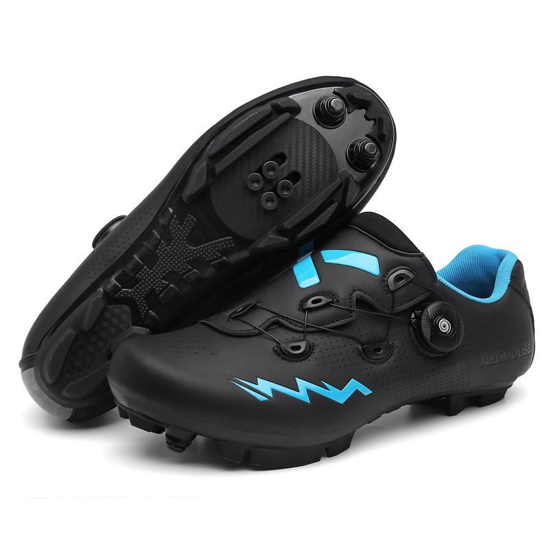 Mens Cycling Shoes Professional Road MTB Bike Hard Sole Breathable Indoor Trainer Non-Cleat Clipless Options