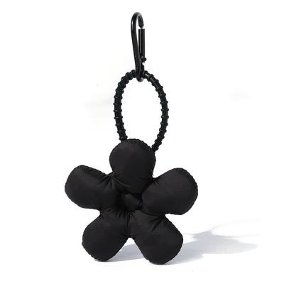 Pendente de bolsa de flor preta verde vento chaveiro de flor pequena marca da moda fofo acessórios para mochila escolar