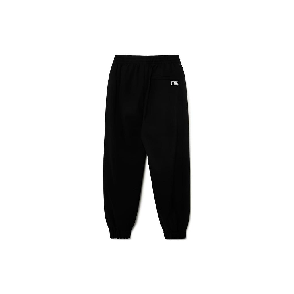 MLB Boston Red Sox Solid Logo Print Elastic Cuff Casual Knit Sweatpants Men bottoms Black 3AWPB0131-50BKS