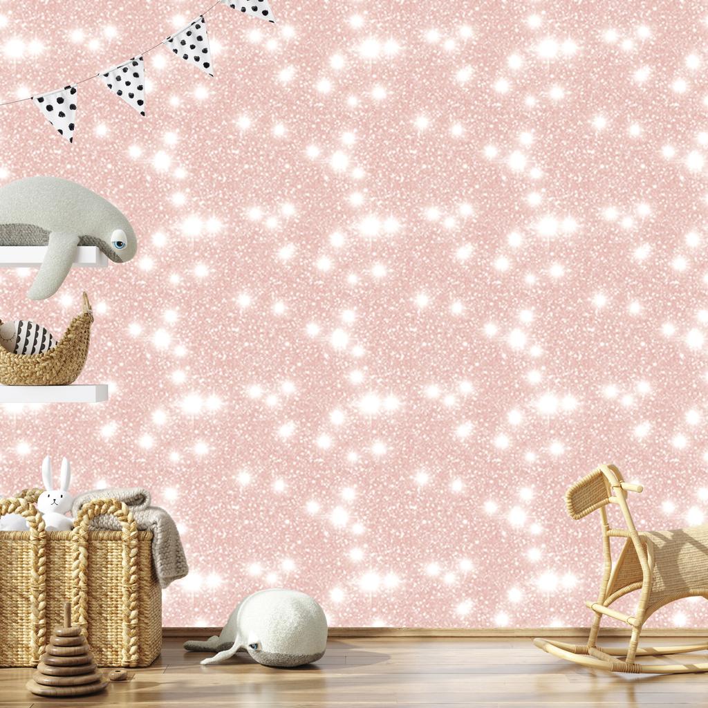 Coral glitter wallpaper, coral background for living room and bedroom 50x1000