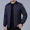 Men's Winter Thickened Warm Coat Plus Size Short-Length Fleece-Lined Jacket for Middle-Aged and Elderly Men