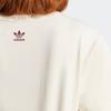 Adidas Originals Trefoil Letter Logo Print Round Neck Sport T-Shirt Women Tops Beige IC5981