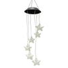 Star Colorful Wind Chime Light Oval Hanging Solar Lamp Durable Solar Decorative Lamp  Terraces