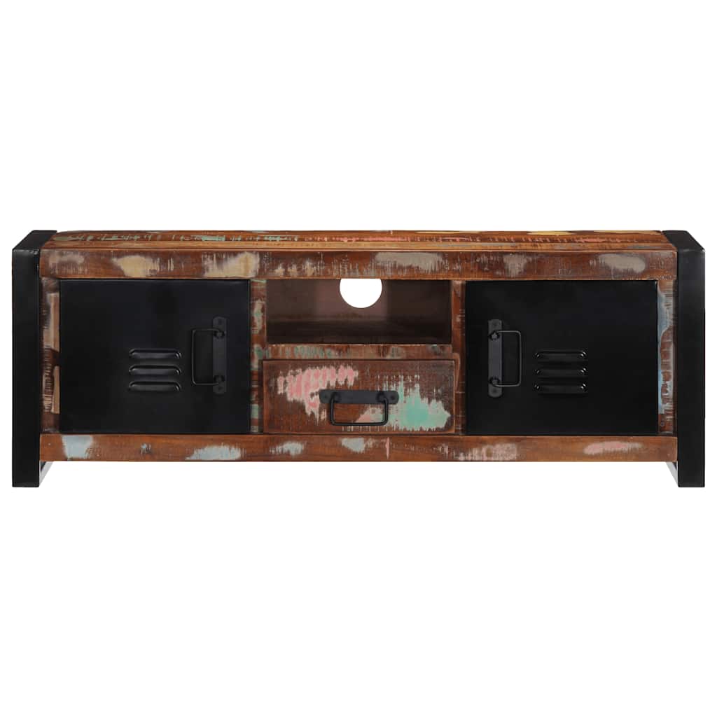 TV Cabinet 100x30x35 Cm Solid Reclaimed Wood