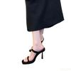 Ladies High Heel Summer Outdoor Slippers Socialite Open Toed Sandals Elegant Women's High-heel Slipper Mujer