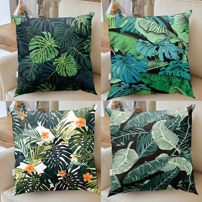 Tropisches Palmenblatt Kaktus Kissenbezug Kissenbezug Wohnzimmer Sofa Stuhl Heimdekor Kissen
