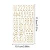 Waterproof Gold Letter Stickers DIY Me&tallic Alphabet & Number Decals Vinyl Stickers For Scrapbooking, Windows, Cars & Signs