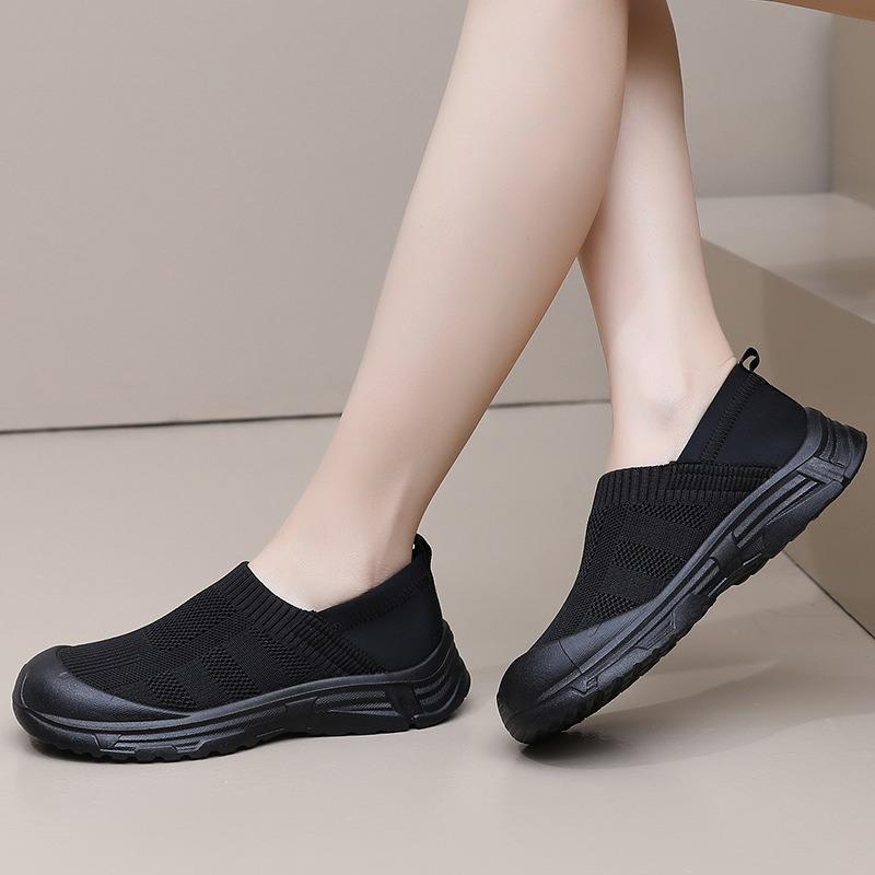 New Casual Single Shoes for Lazy People - Round-toed Height-increasing Breathable and Anti-slip Women's Shoes