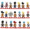 Anime Dragon Ball Super Saiyan Son Goku Action Figure Model Gifts Collectible Figurines for Kids 7cm 21 Pieces In A Set