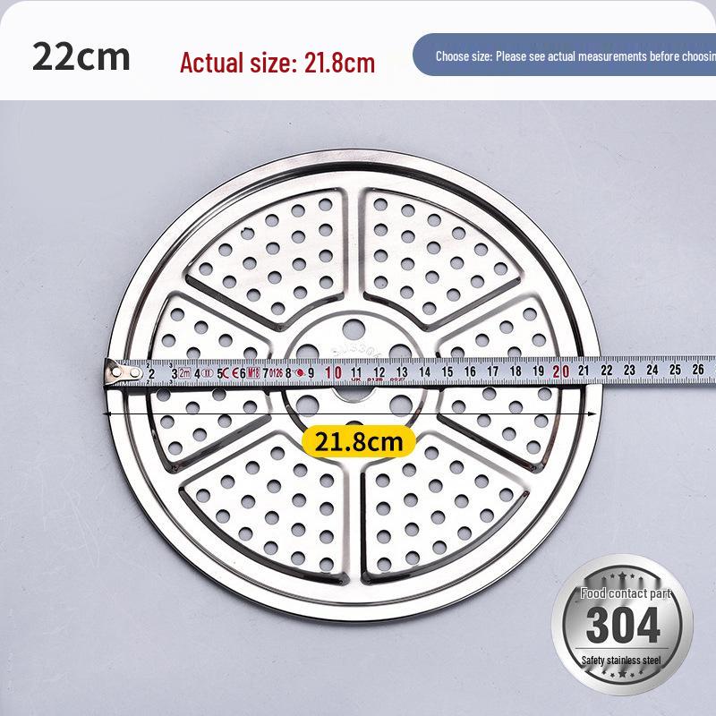 304 Stainless Steel Steaming Plate for Baozi and Dumplings - Round Steamer Sheet for Home Water Bath Use