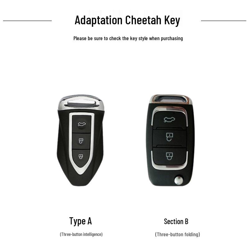 Women's High-End Cheetah CS10/CS9 Car Key Case - Classic Old Flower Design