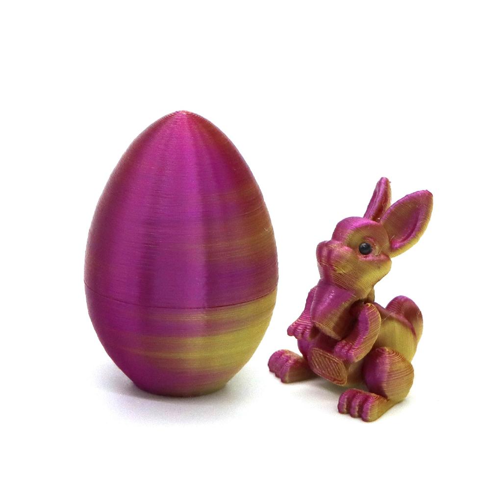 4CM Easter Egg 3D Printed Egg Creative Desktop Ornament Movable Toy