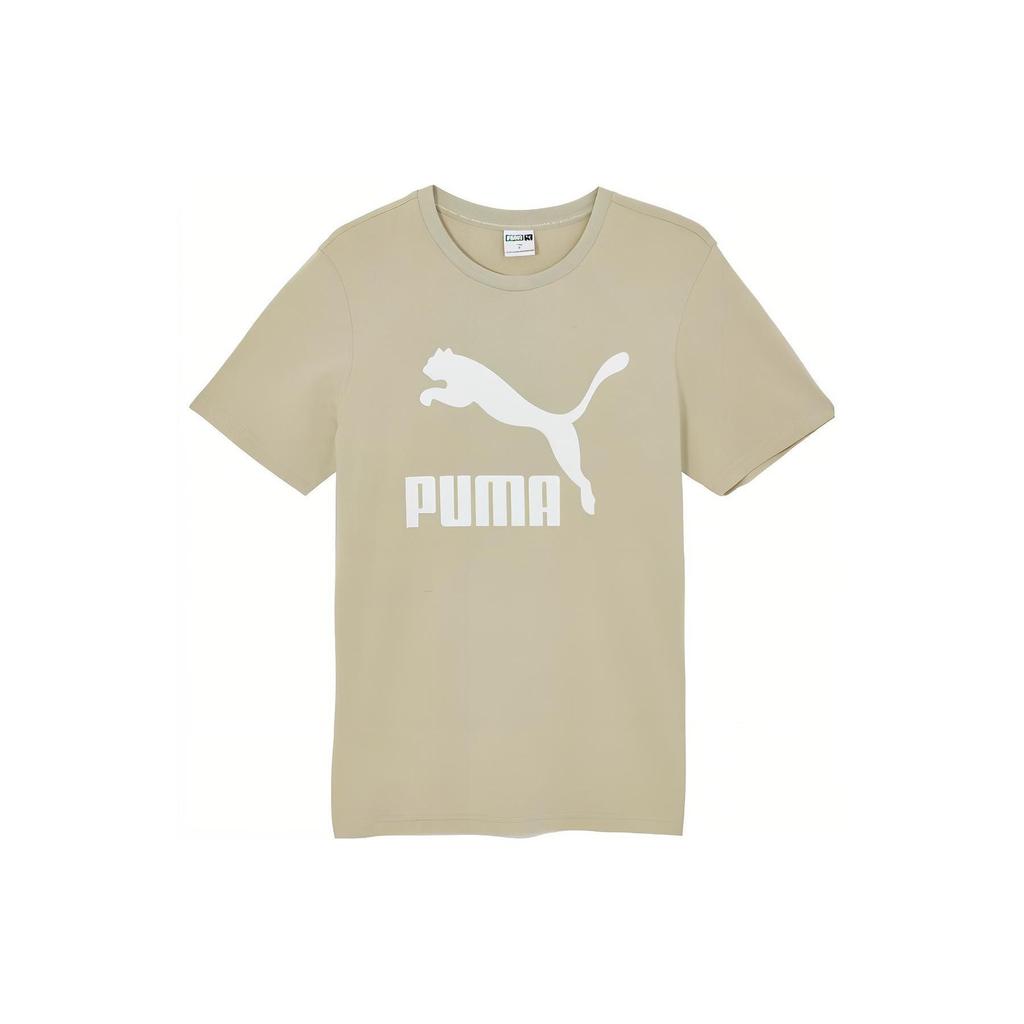 Puma American Retro Sports Casual Brand Logo Printed Breathable Round Neck Pullover Short Sleeve T-Shirt Unisex T-Shirt Marble-Grey 532280-68