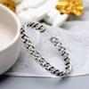Fashion Twisted Rope Bangle 925 Sterling Silver Jewelry Simple Design Ins Trendy Retro Chain Opening Bracelets TYB637