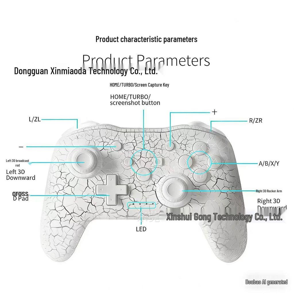 Multi-Functional Switch Controller for E-Sports, Compatible with Android, iOS, and PC