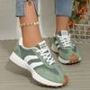 Baskets décontractées pour femme style Dad Confortables Plateforme Épaisse Chaussures de Course Antidérapantes à Lacets Respirantes Chaussures de Marche pour Femme Entraînement Baskets de Tennis