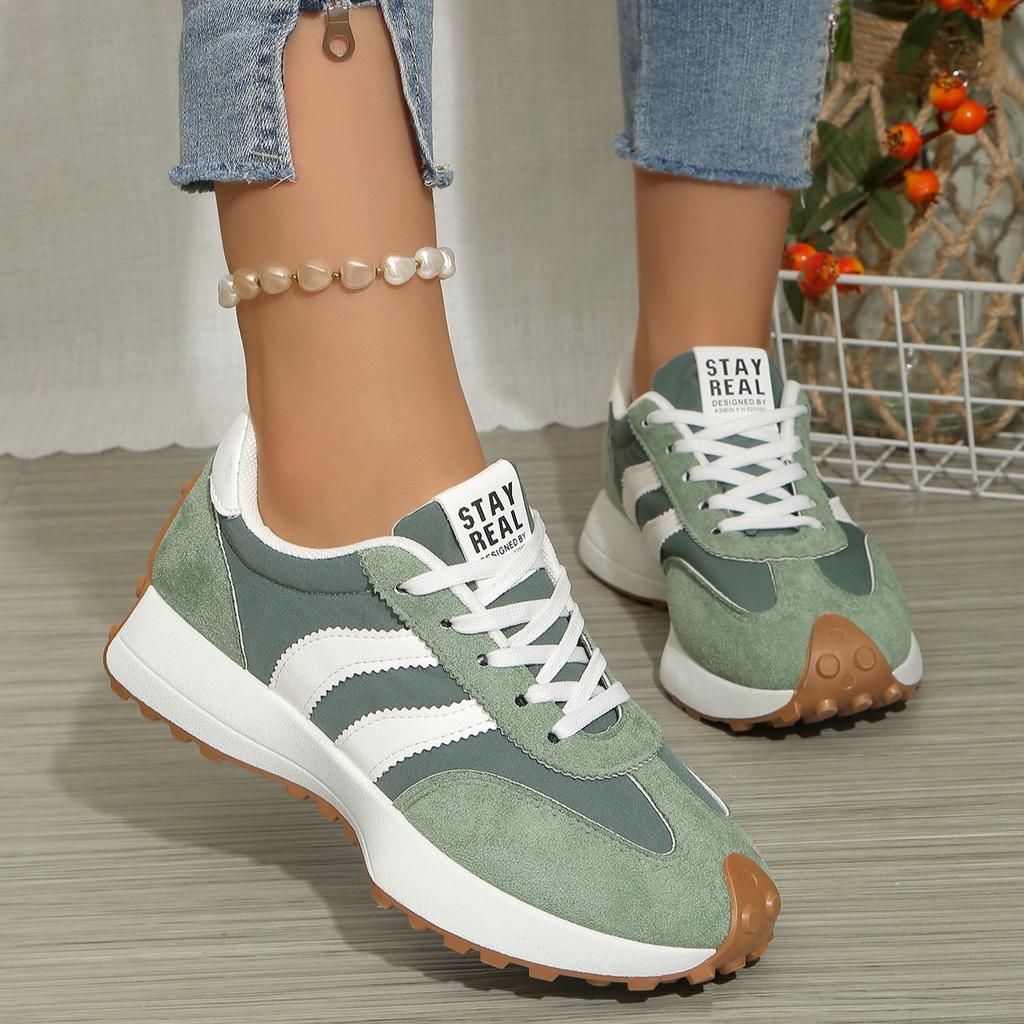 Baskets décontractées pour femme style Dad Confortables Plateforme Épaisse Chaussures de Course Antidérapantes à Lacets Respirantes Chaussures de Marche pour Femme Entraînement Baskets de Tennis