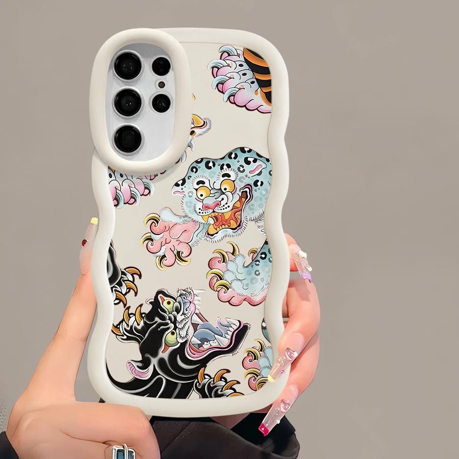 Cool Tiger Soft Phone Cover Case for Samsung Galaxy S22 Ultra A26 A25 S21 S25 S24 S20 FE S23 Plus A35 A55 A34 A24 A36 A54