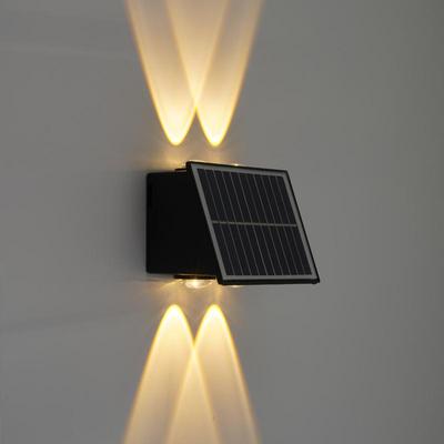 Doppelseitige Solar-Wandleuchten für den Außenbereich: Wasserdicht, Auf/Ab Hof- und Torhalterung