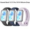 Silicone Strap Waterproof for Huawei 11 for Huawei Band 11 Pro 10 9 8 Watch Strap Accessories