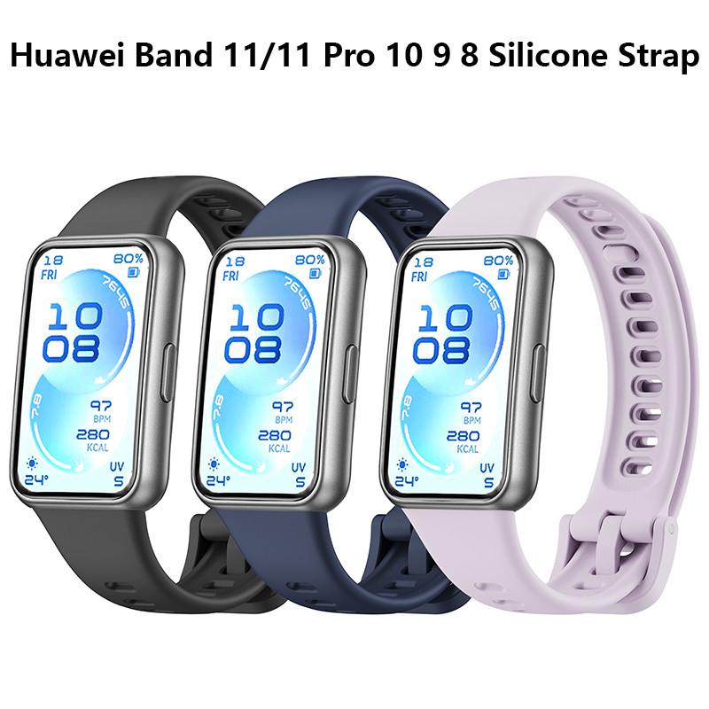 Silicone Strap Waterproof for Huawei 11 for Huawei Band 11 Pro 10 9 8 Watch Strap Accessories