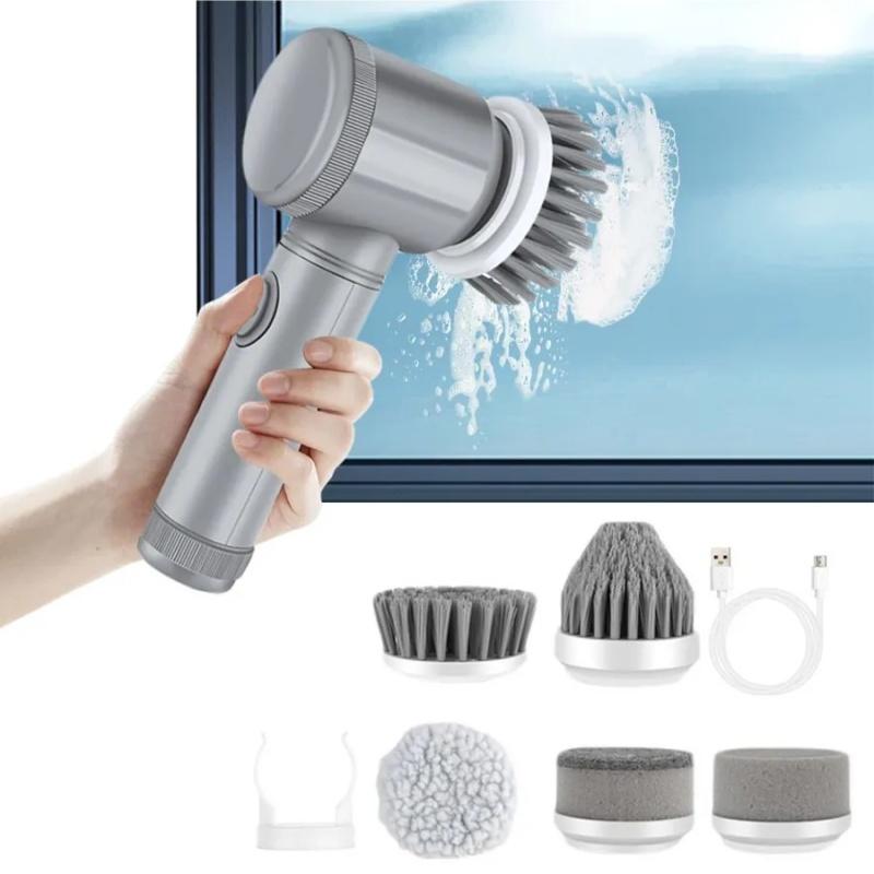 Electric Cleaning Brush Wireless Automatic Kitchen Scrubber Multi Functional Household Cleaning Tool
