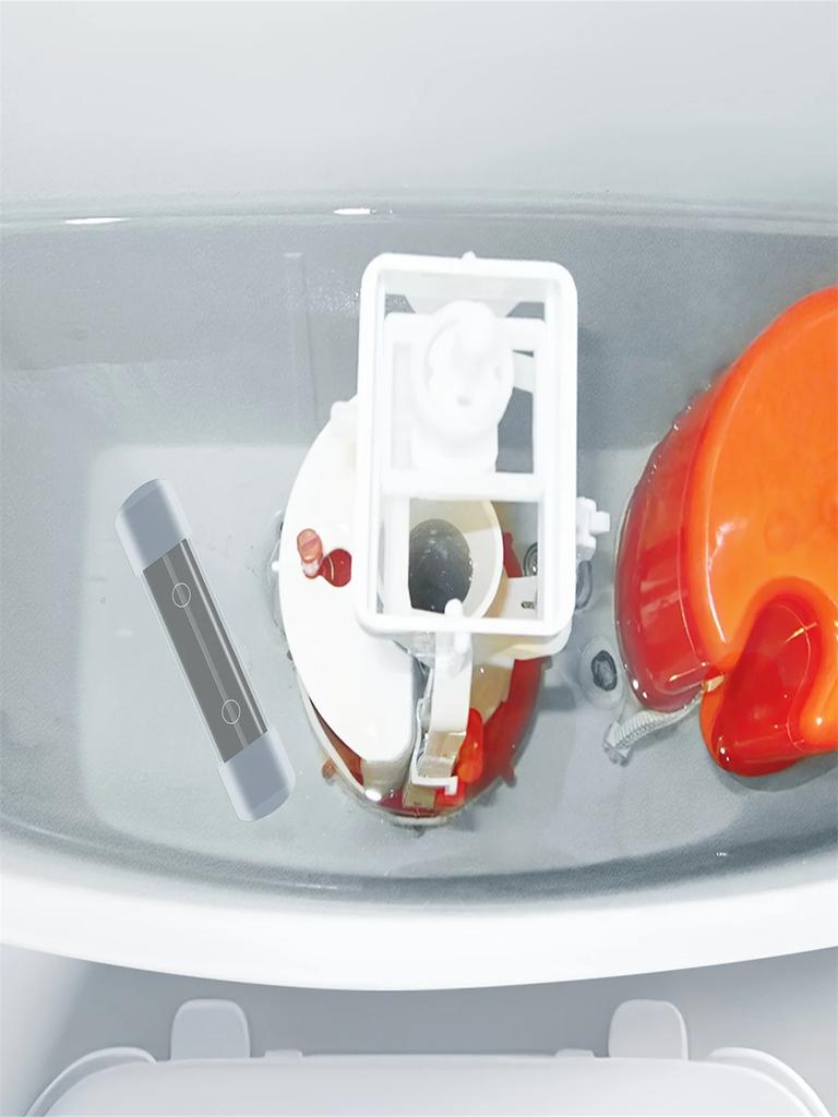 Balení 4 automatických čističů nádržek na vodu, Chemické látky, Magnetické čističe toalet, Vhodné pro skvrny od tvrdé vody, Dlouhotrvající chemikálie